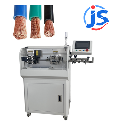 JunSheng Fully Automatic Cable Cutting and Wire Stripping Machine with 800W Power, High Speed Steel Blades, and 800-1200pcs/hour Output