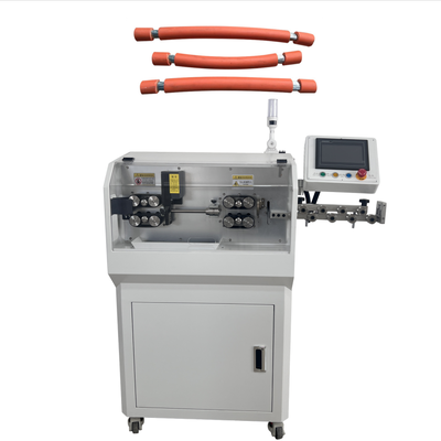 JunSheng Fully Automatic Cable Cutting and Wire Stripping Machine with 800W Power, High Speed Steel Blades, and 800-1200pcs/hour Output