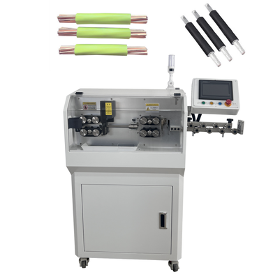 JunSheng Fully Automatic Cable Cutting and Wire Stripping Machine with 800W Power, High Speed Steel Blades, and 800-1200pcs/hour Output