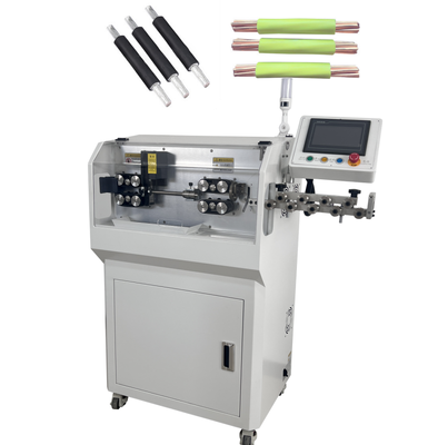 JunSheng Fully Automatic Cable Cutting and Wire Stripping Machine with 800W Power, High Speed Steel Blades, and 800-1200pcs/hour Output