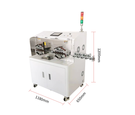 High Precision 30mm Sheathed Cable OD Wire Stripper Machine with 1000pcs/hour Output and 7 Inch PLC Screen