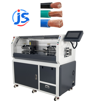 Heavy Duty Large Diameter Cable Wire Cutting And Stripping Machine For 38mm Sheathed Cable OD With 16mm2-300mm2 Cable Size And 7 Inch PLC Screen