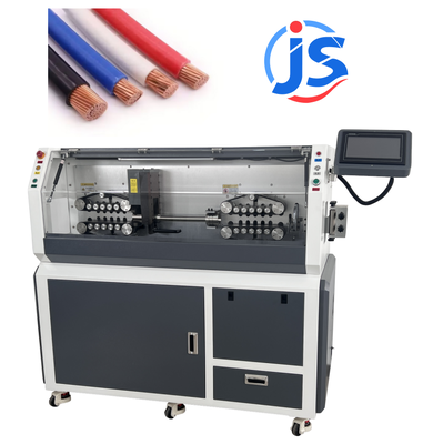 Heavy Duty Large Diameter Cable Wire Cutting And Stripping Machine For 38mm Sheathed Cable OD With 16mm2-300mm2 Cable Size And 7 Inch PLC Screen