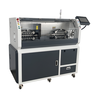 Heavy Duty Large Diameter Cable Stripper Machine with High Speed Steel Blade and 7 Inch PLC Screen for 500-1000pcs/hour Output