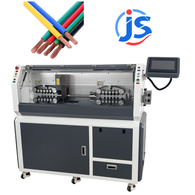Heavy Duty Large Diameter Cable Stripper Machine with High Speed Steel Blade and 7 Inch PLC Screen for 500-1000pcs/hour Output