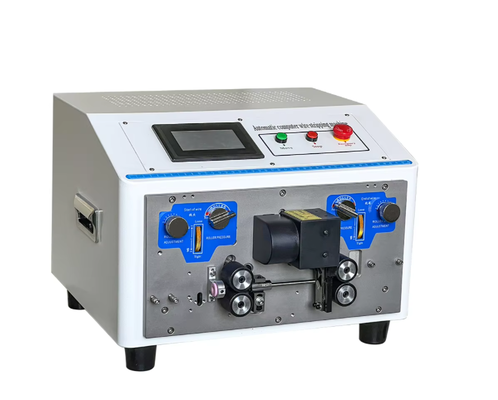 Touch Screen Cable Stripping Machine with 4.3 Inch PLC Screen High Speed Steel Blades and Double-Layer Stripping Function