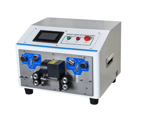 Touch Screen Cable Stripping Machine with 4.3 Inch PLC Screen High Speed Steel Blades and Double-Layer Stripping Function