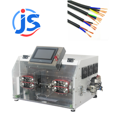Programmable Automatic Cut And Strip Machine 4.3 Inch PLC Screen Wire Stripper Machines