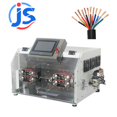 Programmable Automatic Cut And Strip Machine 4.3 Inch PLC Screen Wire Stripper Machines