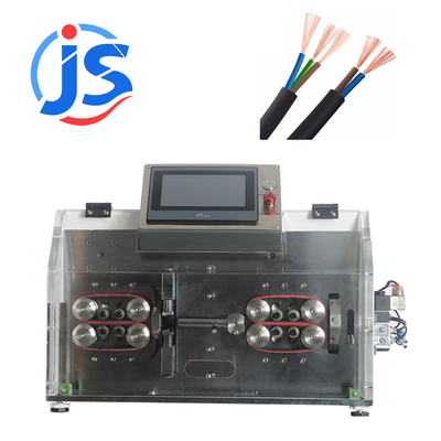 Programmable Automatic Cut And Strip Machine 4.3 Inch PLC Screen Wire Stripper Machines