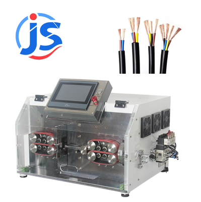 Programmable Automatic Cut And Strip Machine 4.3 Inch PLC Screen Wire Stripper Machines