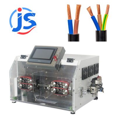 Programmable Automatic Cut And Strip Machine 4.3 Inch PLC Screen Wire Stripper Machines