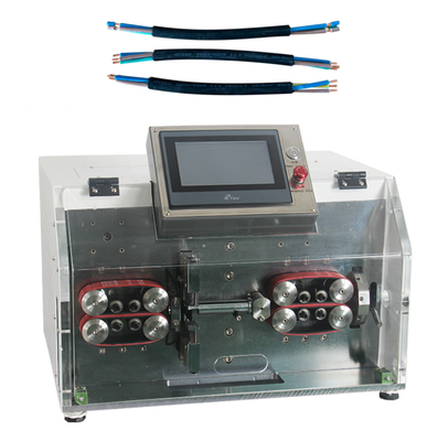 Automatic Cable Stripper with 4.3 Inch PLC Screen High Speed Steel Blades and Double-Layer Stripping Function