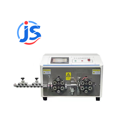 JunSheng 7 Inch PLC Screen Cable Stripping Machine with High Speed Steel Blades and 400-1200pcs/hour Output