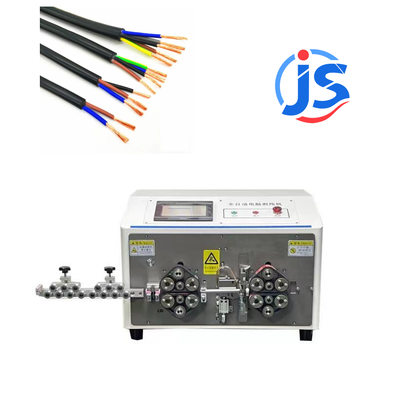 JunSheng Customized PVC Sheathed Wire Harness Machine with 7 Inch PLC Screen, High Speed Steel Blades, and Double-Layer Stripping Function