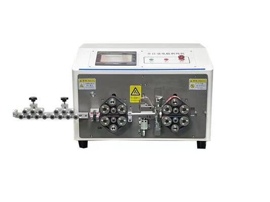 JunSheng CE ISO Certified PVC Sheathed Wire Harness Cable Stripper Machine with 400-1200pcs/hour Output 7 Inch PLC Screen and High Speed Steel Blades