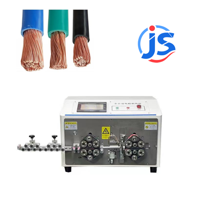 JunSheng CE ISO Certified PVC Sheathed Wire Harness Cable Stripper Machine with 400-1200pcs/hour Output 7 Inch PLC Screen and High Speed Steel Blades