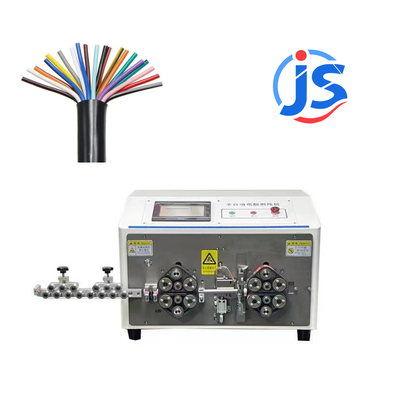 JunSheng CE ISO Certified PVC Sheathed Wire Harness Cable Stripper Machine with 400-1200pcs/hour Output 7 Inch PLC Screen and High Speed Steel Blades