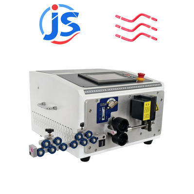 JunSheng HR-6ZW Rubber Sheathed Cable Harness Wire Cut Machine with Max 150° Bend, 7 Inch PLC Screen, and 800-1500pcs/hour Output