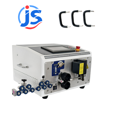 JunSheng HR-6ZW Rubber Sheathed Cable Harness Wire Cut Machine with Max 150° Bend, 7 Inch PLC Screen, and 800-1500pcs/hour Output