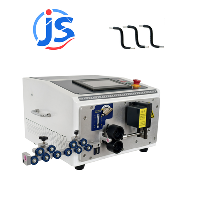 JunSheng HR-6ZW Rubber Sheathed Cable Harness Wire Cut Machine with Max 150° Bend, 7 Inch PLC Screen, and 800-1500pcs/hour Output
