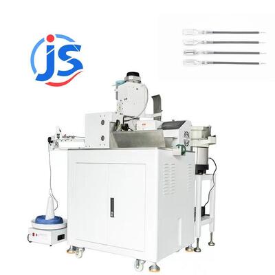 Fully Automatic Solar Cable Wire Stripping and Soldering Machine with 1500PCS/H Capacity and Built-in Inspection & Alarm System