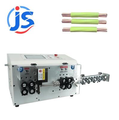 Automatic Cable Stripping Machine with 8 Wheels Driving 7 Inch PLC Screen and High Speed Steel Blade