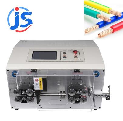 Touch Screen Cable Stripper Machine with 7 Inch PLC Screen and High Speed Steel Blade for 3000-3500pcs/hour Output