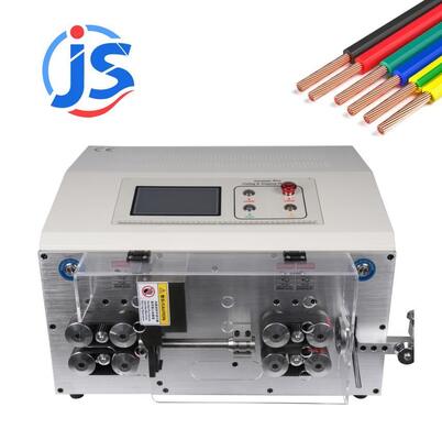 Touch Screen Cable Stripper Machine with 7 Inch PLC Screen and High Speed Steel Blade for 3000-3500pcs/hour Output