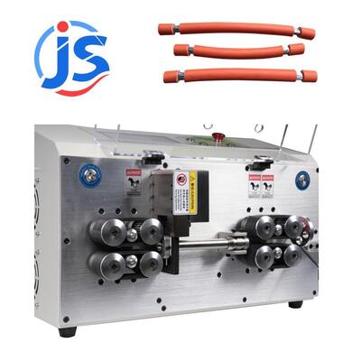 Touch Screen Cable Stripper Machine with 7 Inch PLC Screen and High Speed Steel Blade for 3000-3500pcs/hour Output