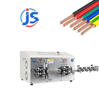 Heavy Duty Automatic Cable Stripping Machine 7 Inch PLC Screen Cutting And Stripping Machine High Power