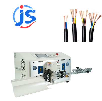 Automatic Cable Stripper with 5 Inch PLC Screen for 1000-1200pcs/hour and High Speed Steel Blade