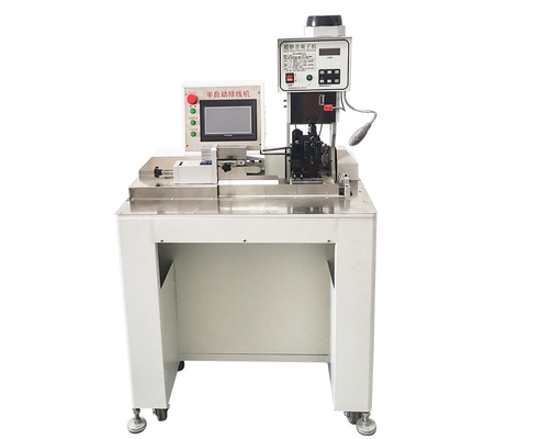 Flat Cable Semi Automatic Crimping Machine Stepper Motor Terminal Crimping Applicator