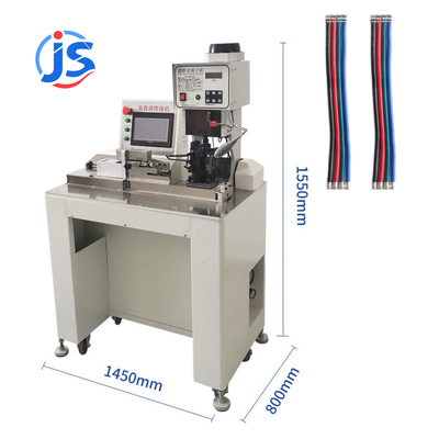 Flat Cable Semi Automatic Crimping Machine Stepper Motor Wire Terminal Crimper