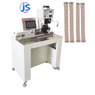 Flat Cable Semi Automatic Crimping Machine Stepper Motor Wire Terminal Crimper