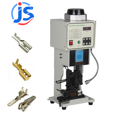 Semi Automatic Terminal Crimping Machine with 1.5Ton Crimp Pressure 550W Power and Compact 20x24x50cm Size