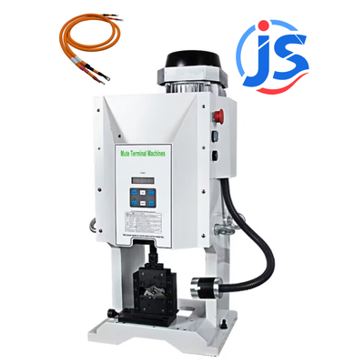 Semi-Automatic Cable Wire Stripping and Terminal Crimping Machine with 8Ton Crimp Pressure, Compact Design, and Low Noise