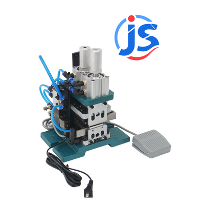 Energy Saving Semi Automatic Stripping Machine Compact Wire Cutting Stripping And Twisting Machine