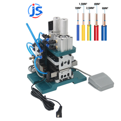 Energy Saving Semi Automatic Stripping Machine Compact Wire Cutting Stripping And Twisting Machine