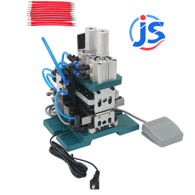 Energy Saving Semi Automatic Stripping Machine Compact Wire Cutting Stripping And Twisting Machine