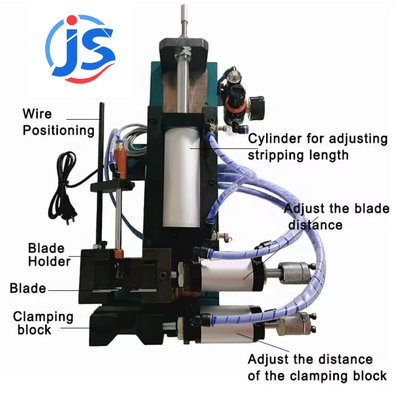 Energy Efficient Pneumatic Wire Stripping Tool No Noise Cut And Strip Machines Foot Operated