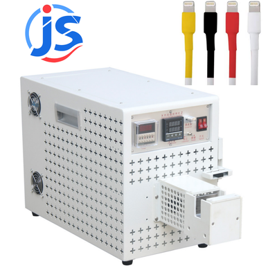 JunSheng Automatic Wire Thin Wall Heat Shrink Tubing Machine with 0-30mm Max. Tubing Diameter, 450-900 Cycles/Hour, and 0-450°C Heating Range