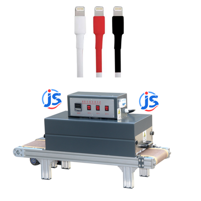 JunSheng Automatic Wire High Temperature Heat Shrink Tubing Machine with 0 ~ 260 °C Heating Range and High-Temperature Resistant Teflon Mesh Belt