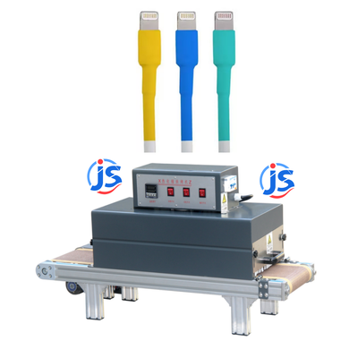 JunSheng Automatic Wire High Temperature Heat Shrink Tubing Machine with 0 ~ 260 °C Heating Range and High-Temperature Resistant Teflon Mesh Belt