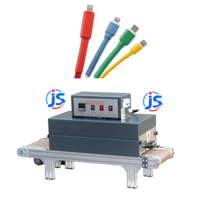 JunSheng Automatic Wire High Temperature Heat Shrink Tubing Machine with 0 ~ 260 °C Heating Range and High-Temperature Resistant Teflon Mesh Belt