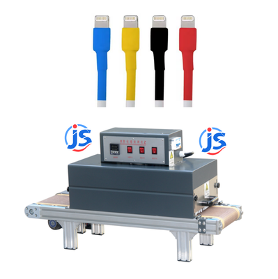 JunSheng Automatic Wire High Temperature Heat Shrink Tubing Machine with 0 ~ 260 °C Heating Range and High-Temperature Resistant Teflon Mesh Belt