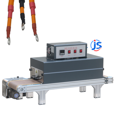 JunSheng Automatic Wire Medium Voltage Heat Shrink Tubing Machine with Far Infrared Heating Tube and High-Temperature Resistant Teflon Mesh Belt for 0 ~ 260 °C Heating Range