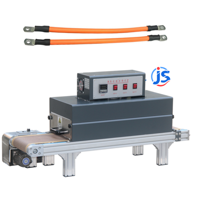 JunSheng Automatic Wire Medium Voltage Heat Shrink Tubing Machine with Far Infrared Heating Tube and High-Temperature Resistant Teflon Mesh Belt for 0 ~ 260 °C Heating Range