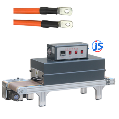 JunSheng Automatic Wire Zero Halogen Heat Shrink Tubing Machine with Far Infrared Heating and High-Temperature Resistant Teflon Mesh Belt for 0-260°C Range