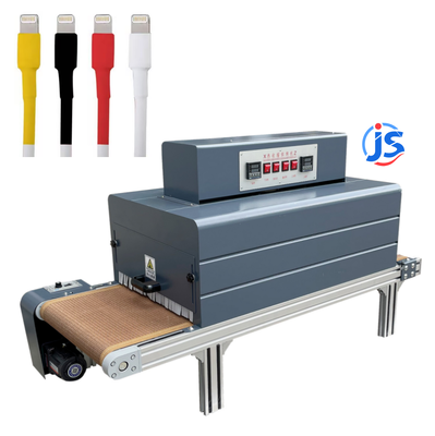 JunSheng Automatic Wire EMI Shielding Heat Shrink Tubing Machine with Dual-side Heating and 0-260°C Temperature Range